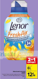 Promo Adoucissant concentré (d) LENOR chez Carrefour