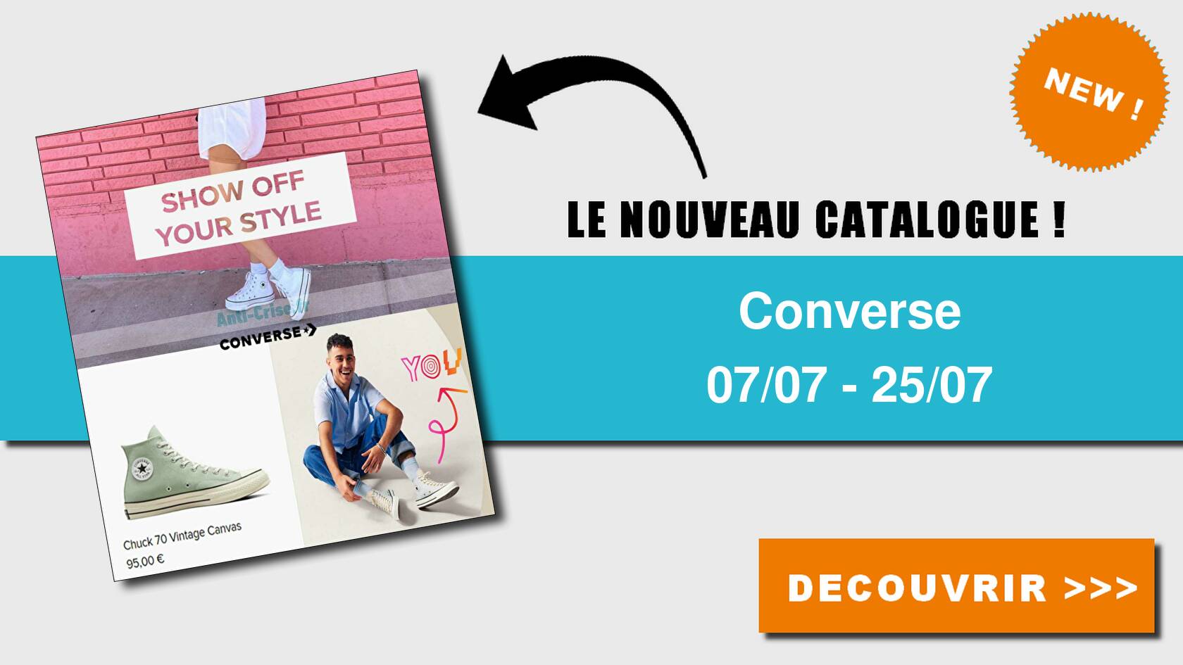 Anticrise.fr Catalogue Converse du 07 au 25 juillet 2023CONVERSE