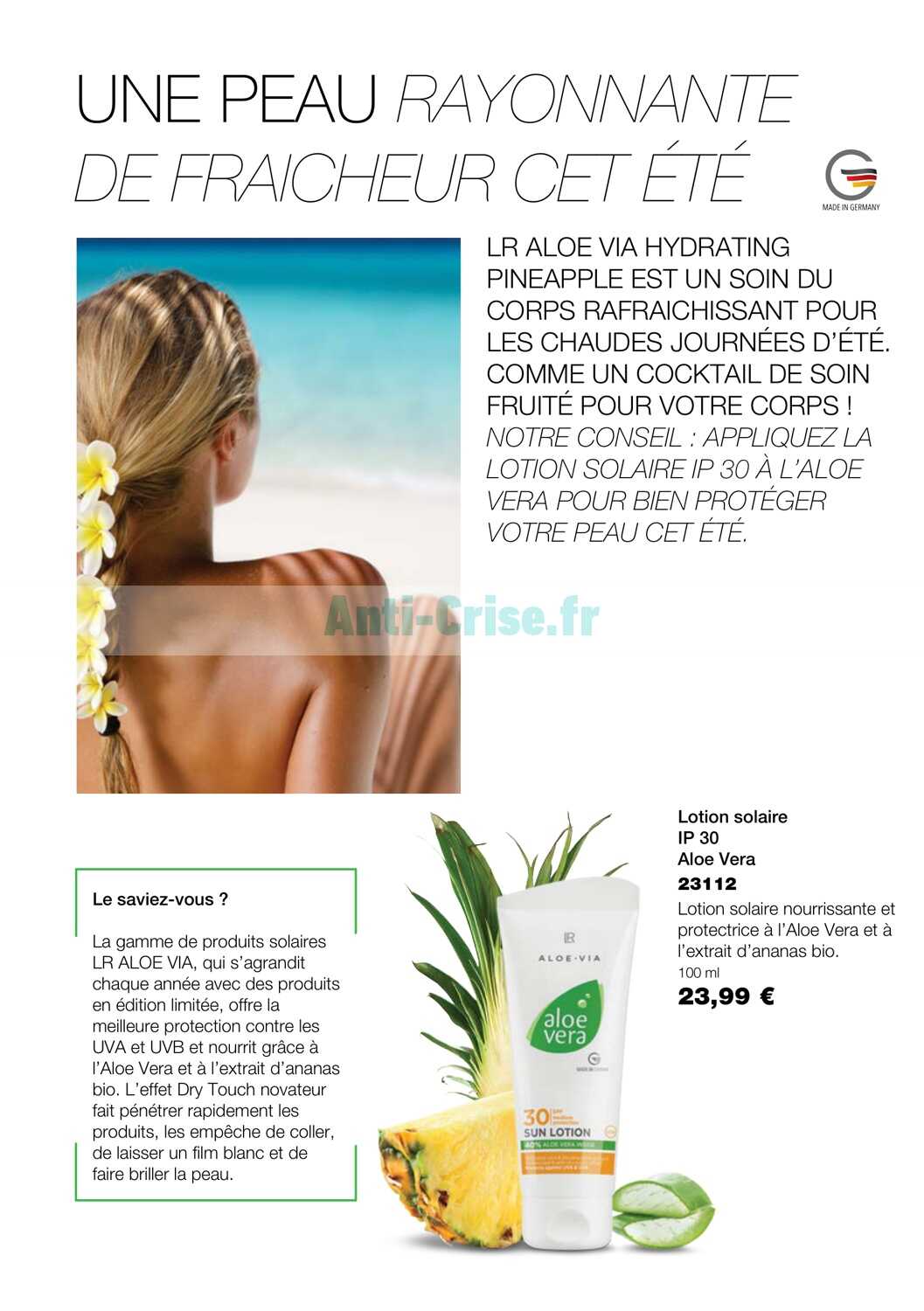 Anti-crise.fr | Catalogue LR World du 01 au 31 juillet 2023LR WORLD : le  nouveau catalogue du 01 au 31 juillet 2023 est disponible! Dcouvrez les  bons plans du dernier catalogue.
