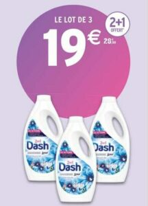 Promo Lessive Liquide Dash 2en1 2+1 Offert chez Carrefour