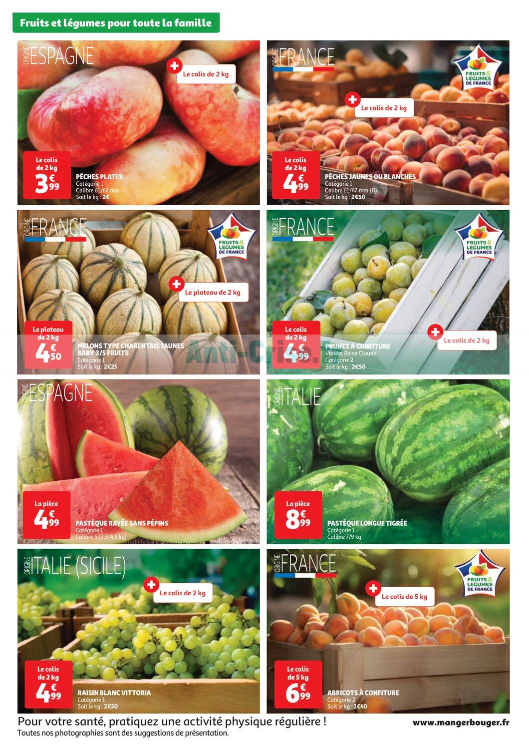 Auchan. Le groupe annonce plus de fruits et légumes à moins d'1