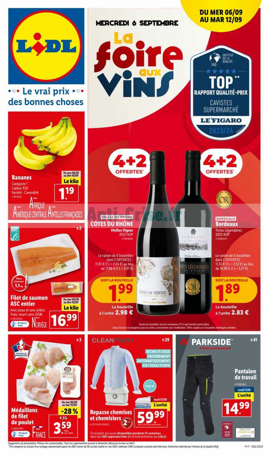 Anti-crise.fr | Catalogue Lidl du 06 au 12 septembre 2023LIDL : le nouveau  catalogue du 06 au 12 septembre 2023 est disponible! Ne manquez pas les  réductions du catalogue.