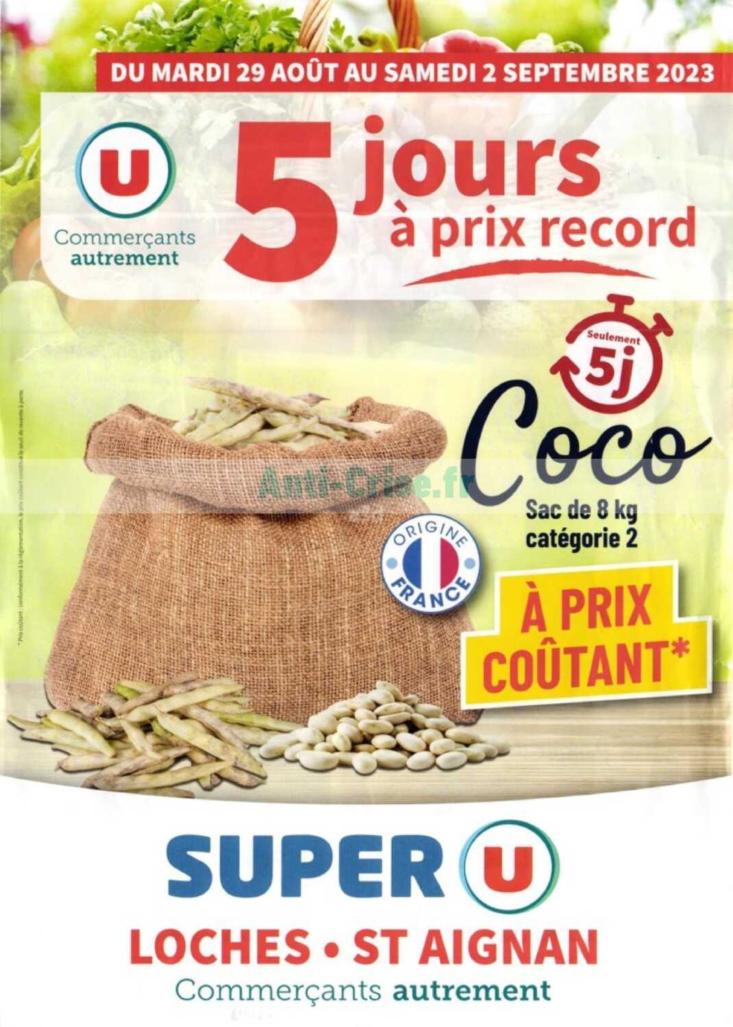 Anti crise Catalogue Super U du 29 ao t au 02 septembre 2023