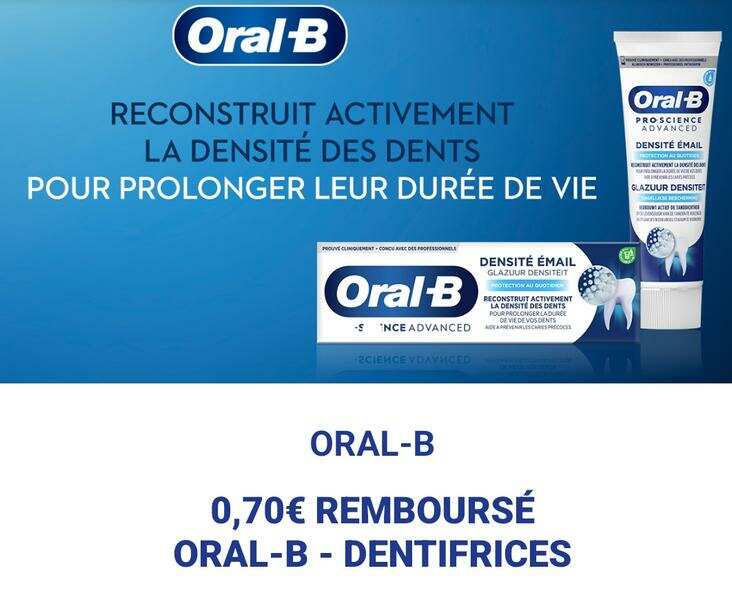 Anti-crise.fr | Oral-B : 0.7 € De Réduction Jusqu’au 12/10/2023 (Offre ...