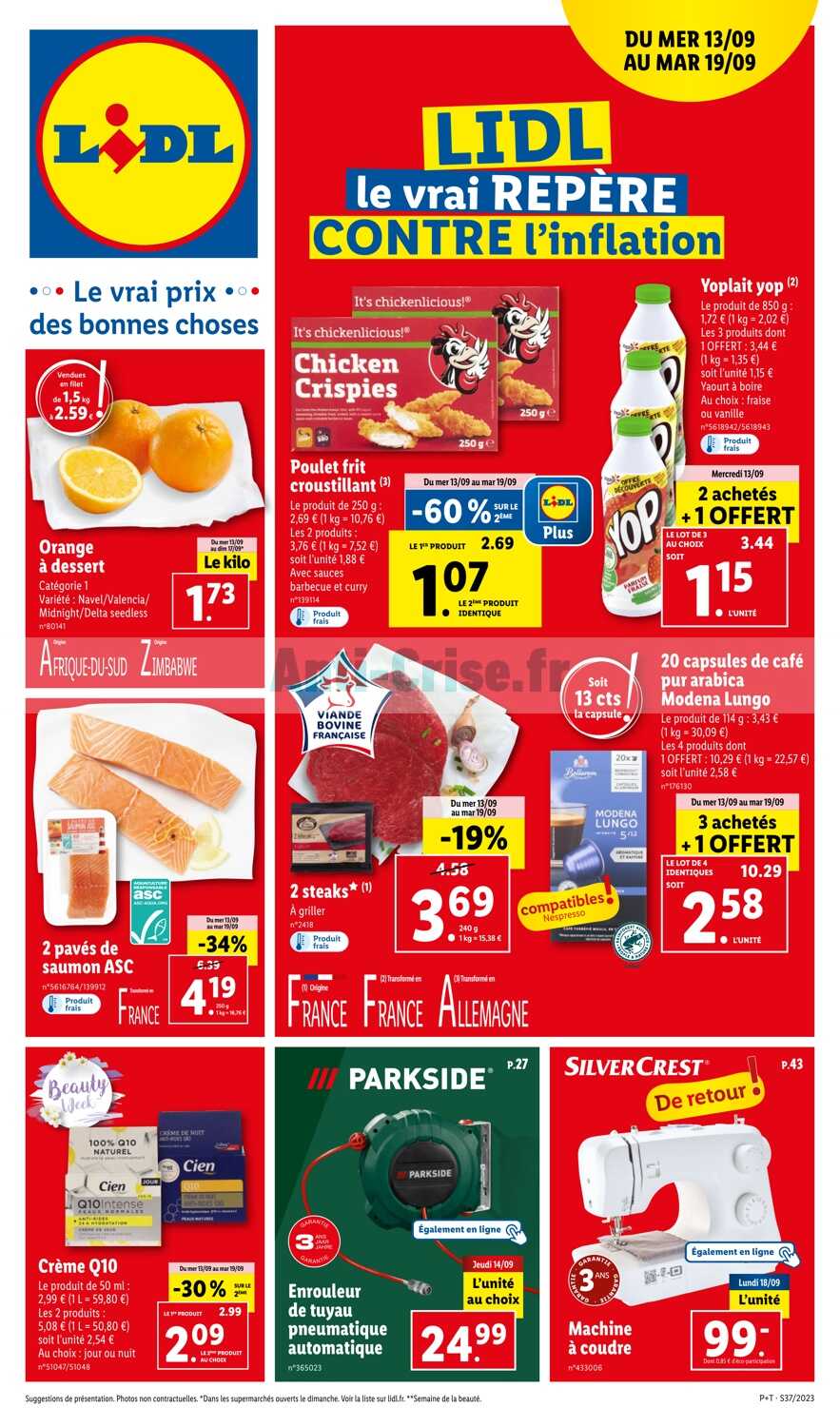 Anti-crise.fr | Catalogue Lidl du 13 au 19 septembre 2023LIDL : le nouveau  catalogue du 13 au 19 septembre 2023 est disponible! Que vous réserve le  dernier catalogue ?