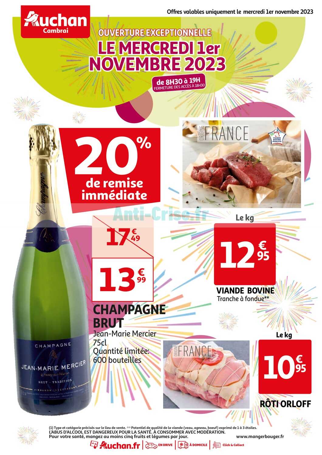 Alcool pour fruits - Auchan - 1 l