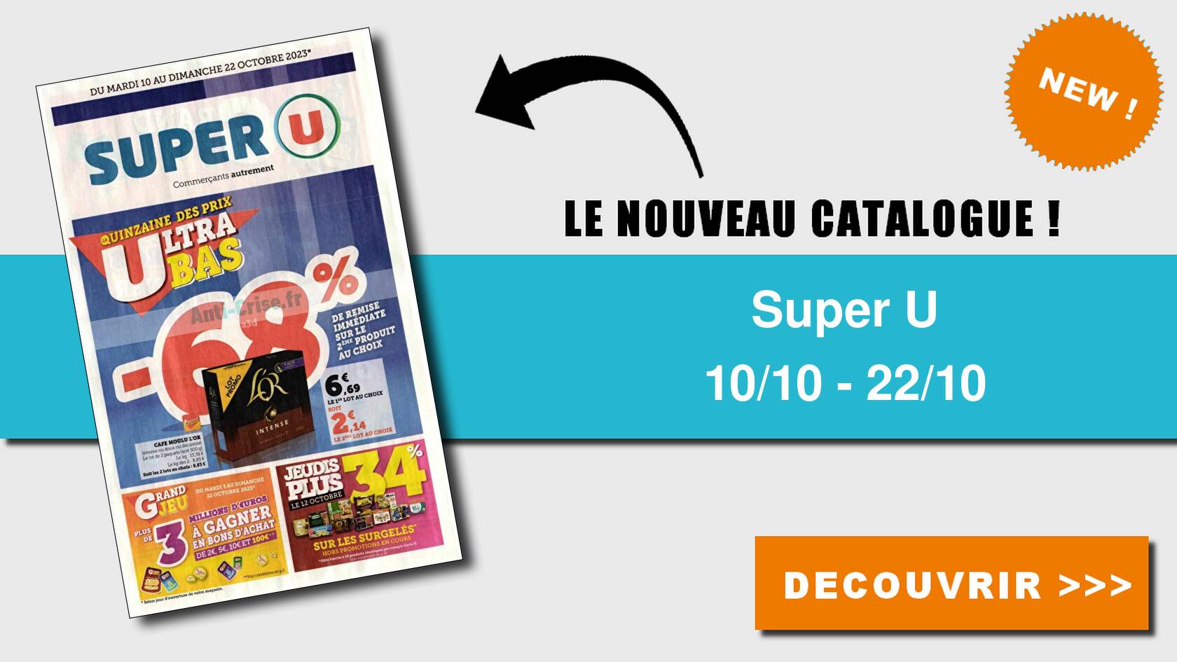 Promo Lot de 3 Boites Alimentaires chez Super U