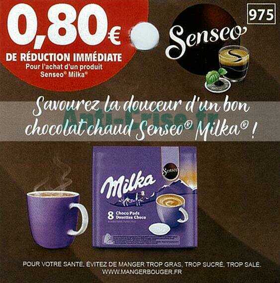 Bdr 0,80€ Senseo Dosettes Milka