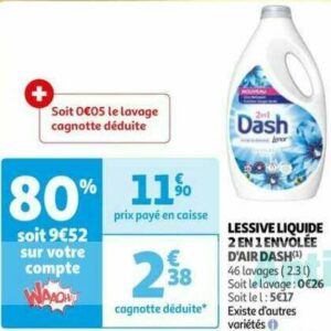 Lessive Liquide Dash Lenor 2-en-1 - 35 lavages (1,75 L), plusieurs