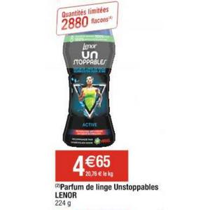 ODR Parfum de Linge LENOR Unstoppables: 100% remboursé