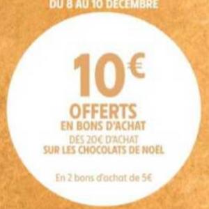 Promo Le rayon chocolats de noël chez Intermarché