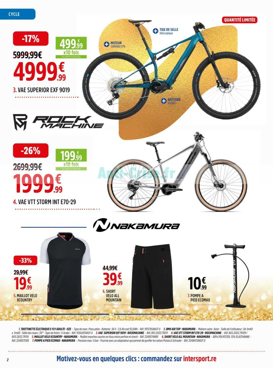 Pompe vtt intersport hot sale