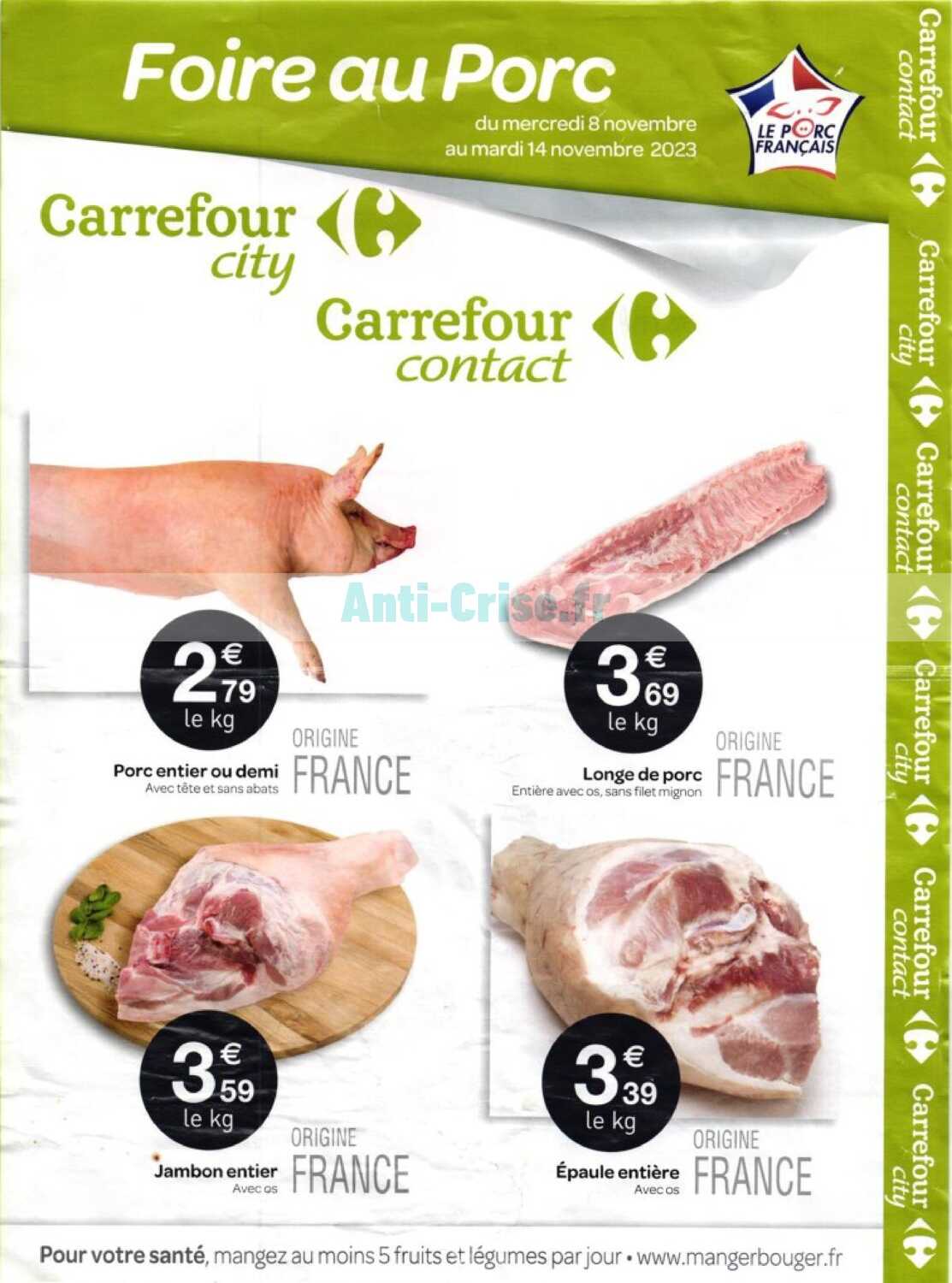 Anti-crise.fr | Catalogue Carrefour City du 08 au 14 novembre 2023