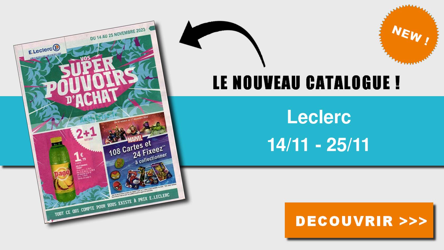 Anticrise.fr Catalogue Leclerc du 14 au 25 novembre 2023LECLERC le