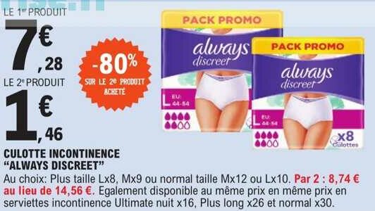 Leclerc culotte discount