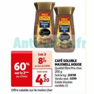 Maxwell House Qualité Filtre café soluble - 100 g