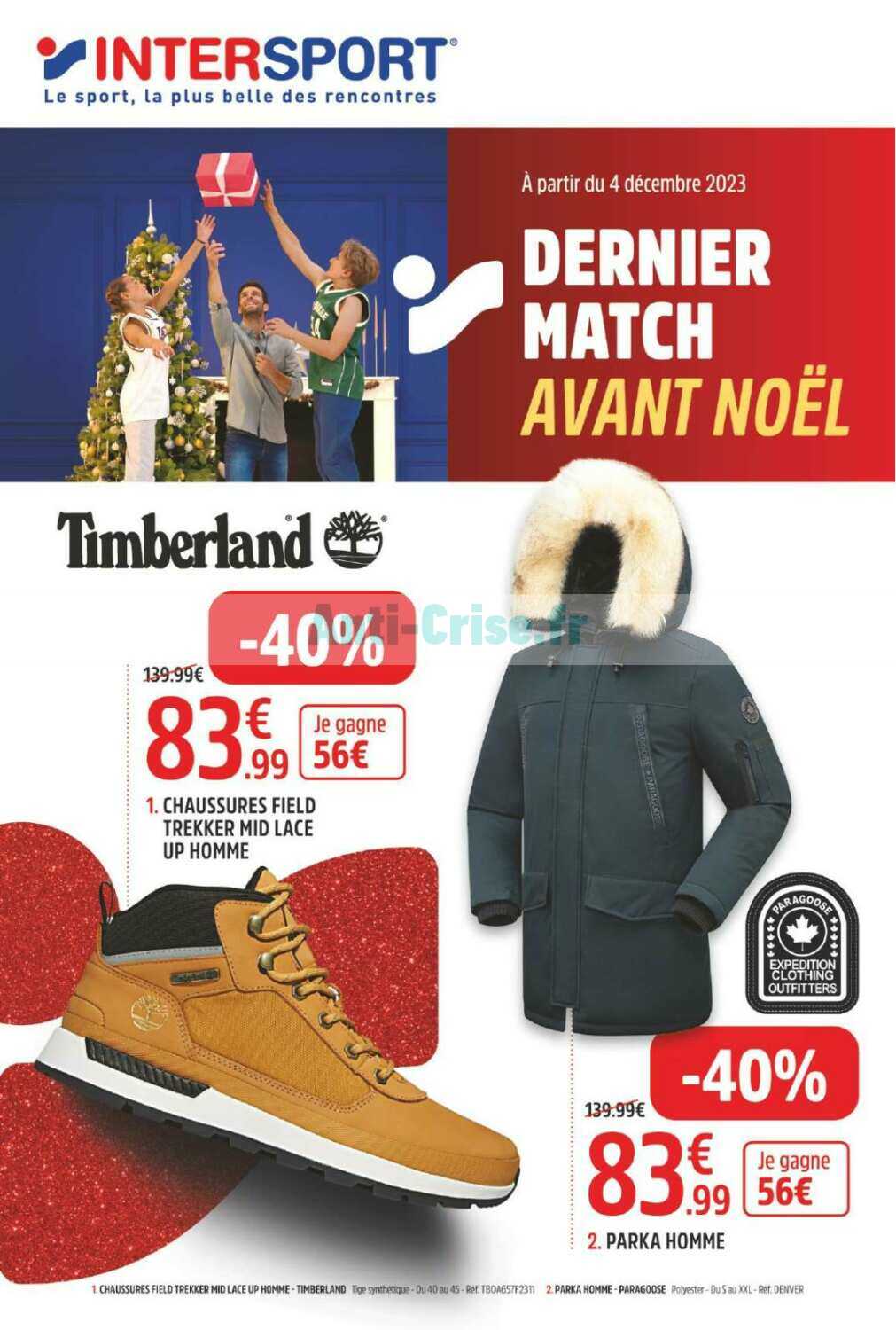 Anti crise Catalogue Intersport du 05 au 24 d cembre