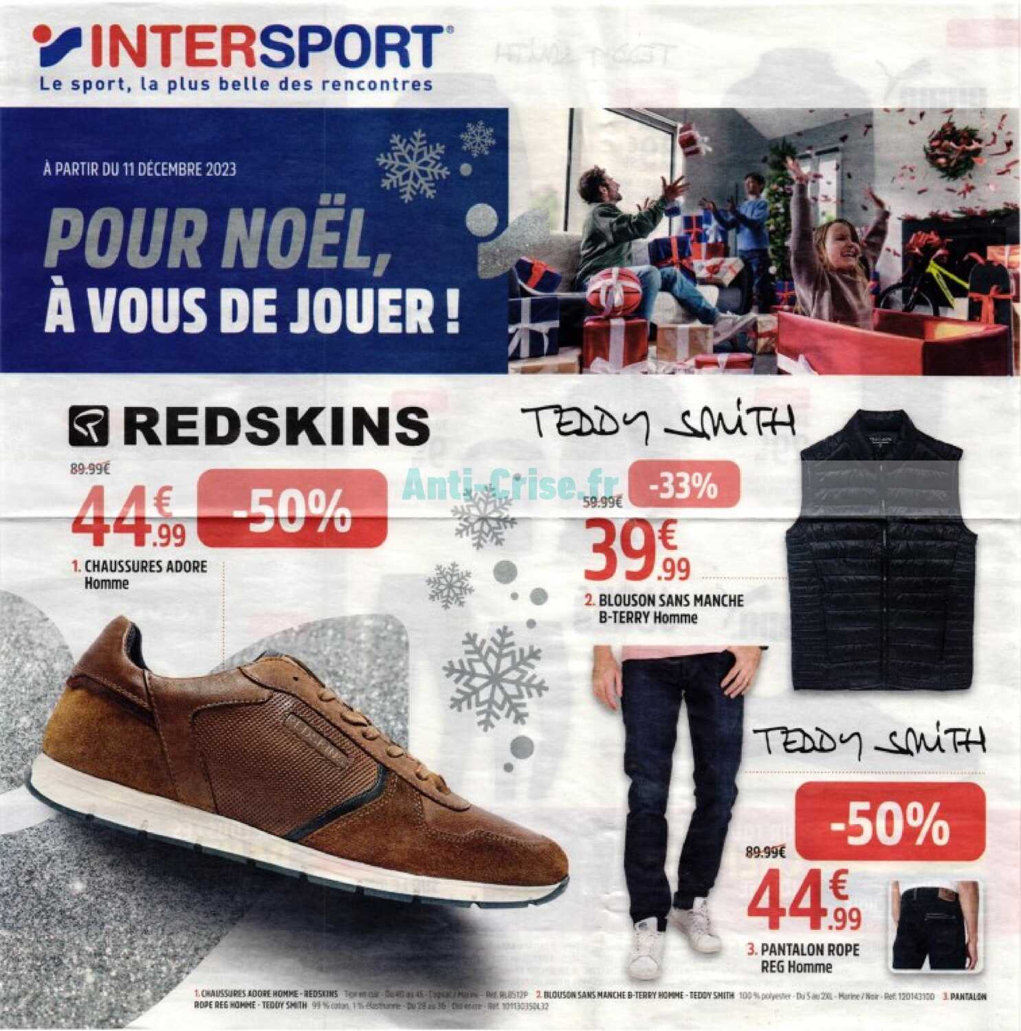 Anti crise Catalogue Intersport du 11 au 24 d cembre