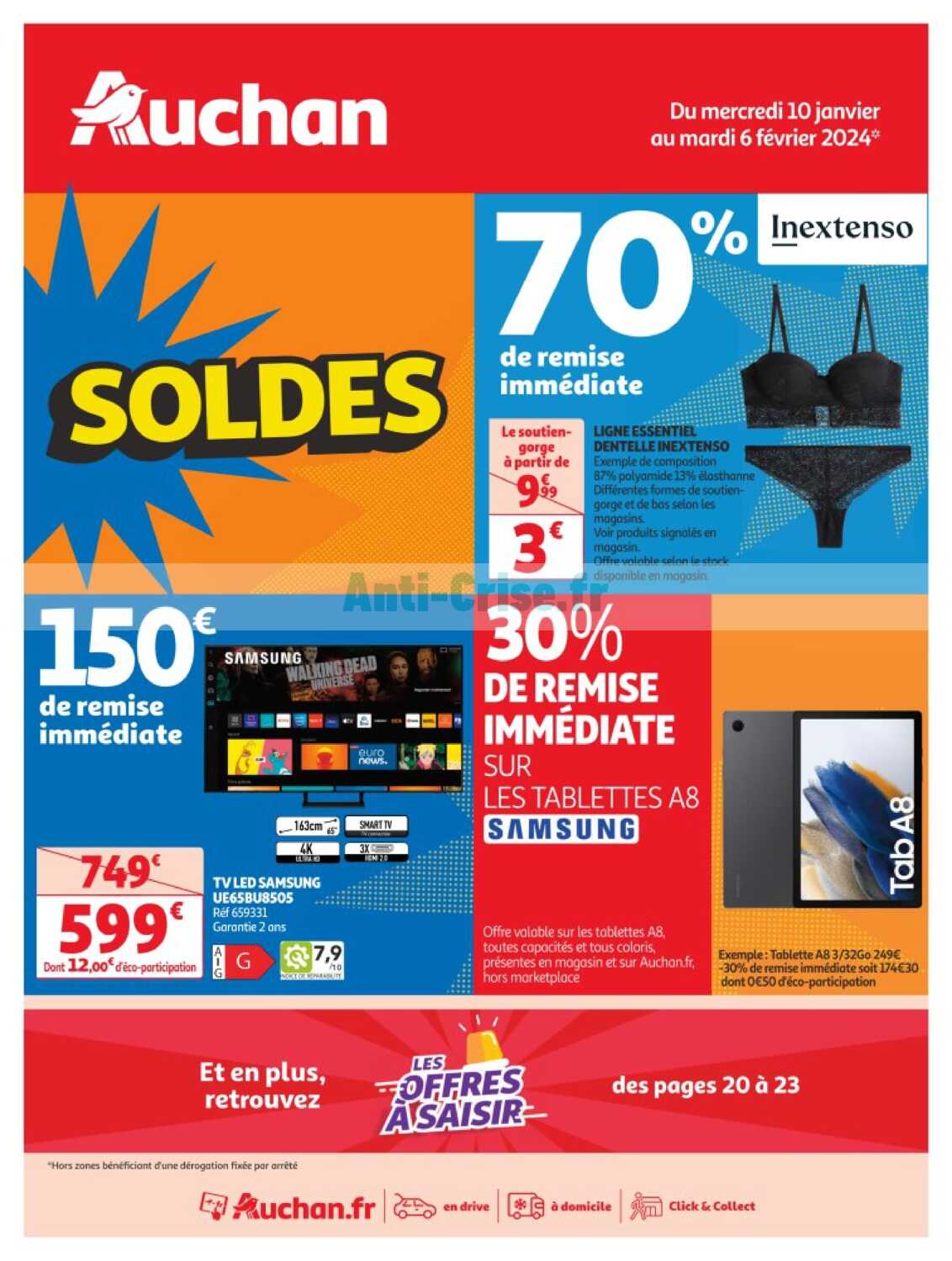 Catalogue Auchan du 10 janvier au 06 février 2024 (Soldes)AUCHAN  : le nouveau catalogue du 10 janvier au 06 février 2024 est disponible! Les  nouvelles promos !