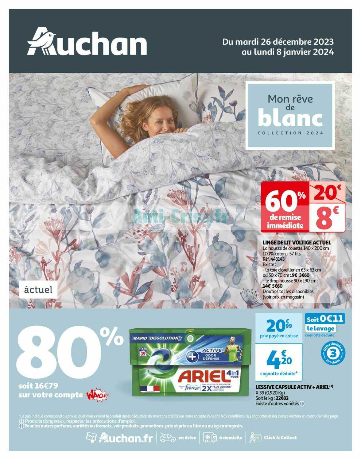 Promo Lessive Poudre Ariel chez Auchan