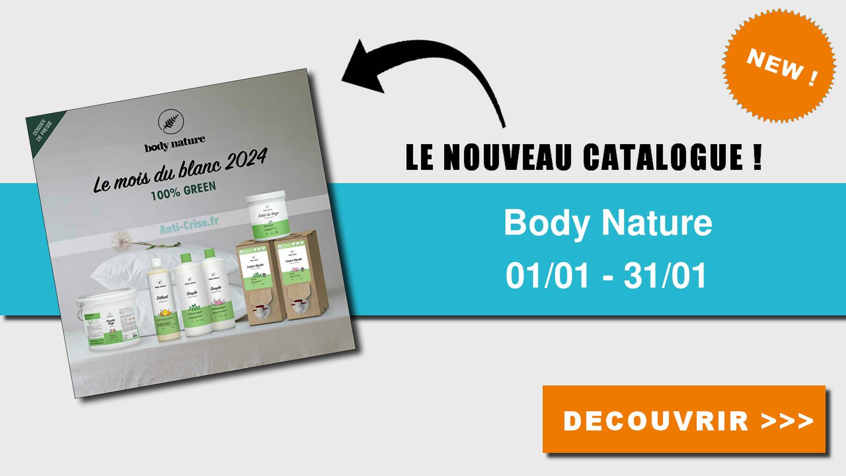 Anticrise.fr Catalogue Body Nature du 01 au 31 janvier 2024BODY