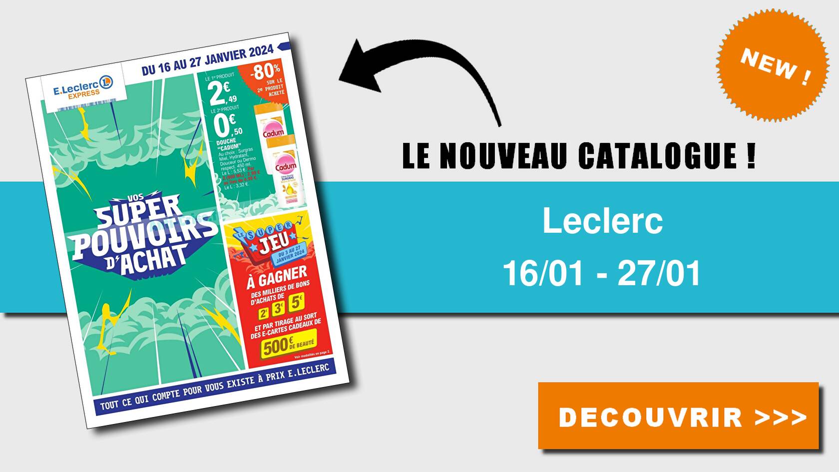 Anticrise.fr Catalogue Leclerc du 16 au 27 janvier 2024 (Express