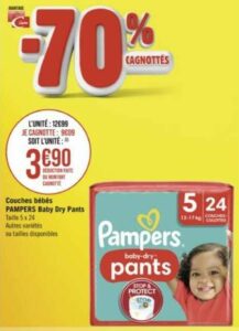 Promo Couches pants PAMPERS Harmonie chez Géant Casino