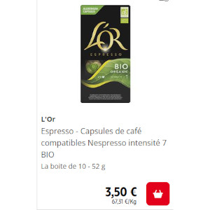 Anti Crise Fr Capsules De Caf Bio Lor Partoutcapsules De Caf Bio L