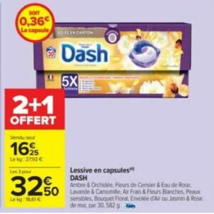 Lessive Dash Pods chez Carrefour (06/06 – 19/06)Lessive Dash  Pods chez Carrefour (06/06 - 19/06) - Catalogues Promos & Bons Plans,  ECONOMISEZ ! 