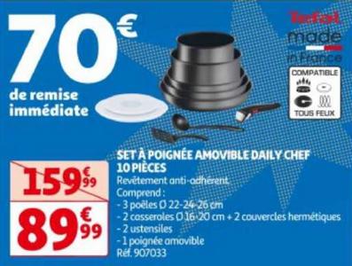 Set à poignée amovible Tefal chez Auchan (09/01 – 15/01)Set  à poignée amovible Tefal chez Auchan (09/01 - 15/01) - Catalogues Promos &  Bons Plans, ECONOMISEZ ! 