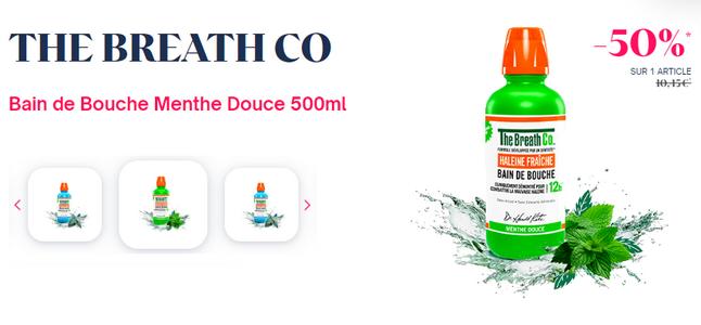 Shopmium - The Breath Co. Bain de Bouche Menthe Douce 500ml (Pharmacie)