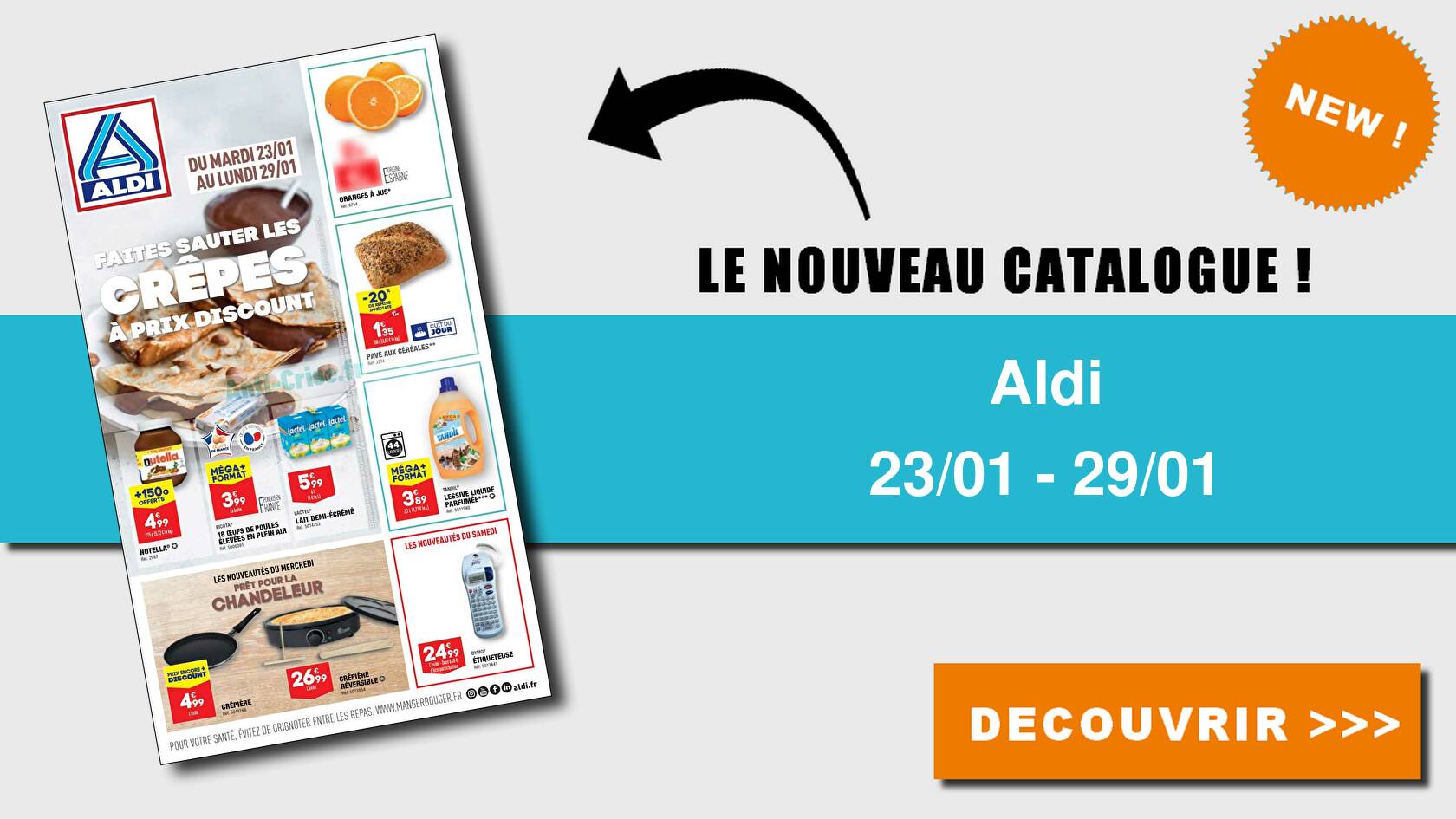 Anticrise.fr Catalogue Aldi du 23 au 29 janvier 2024ALDI le