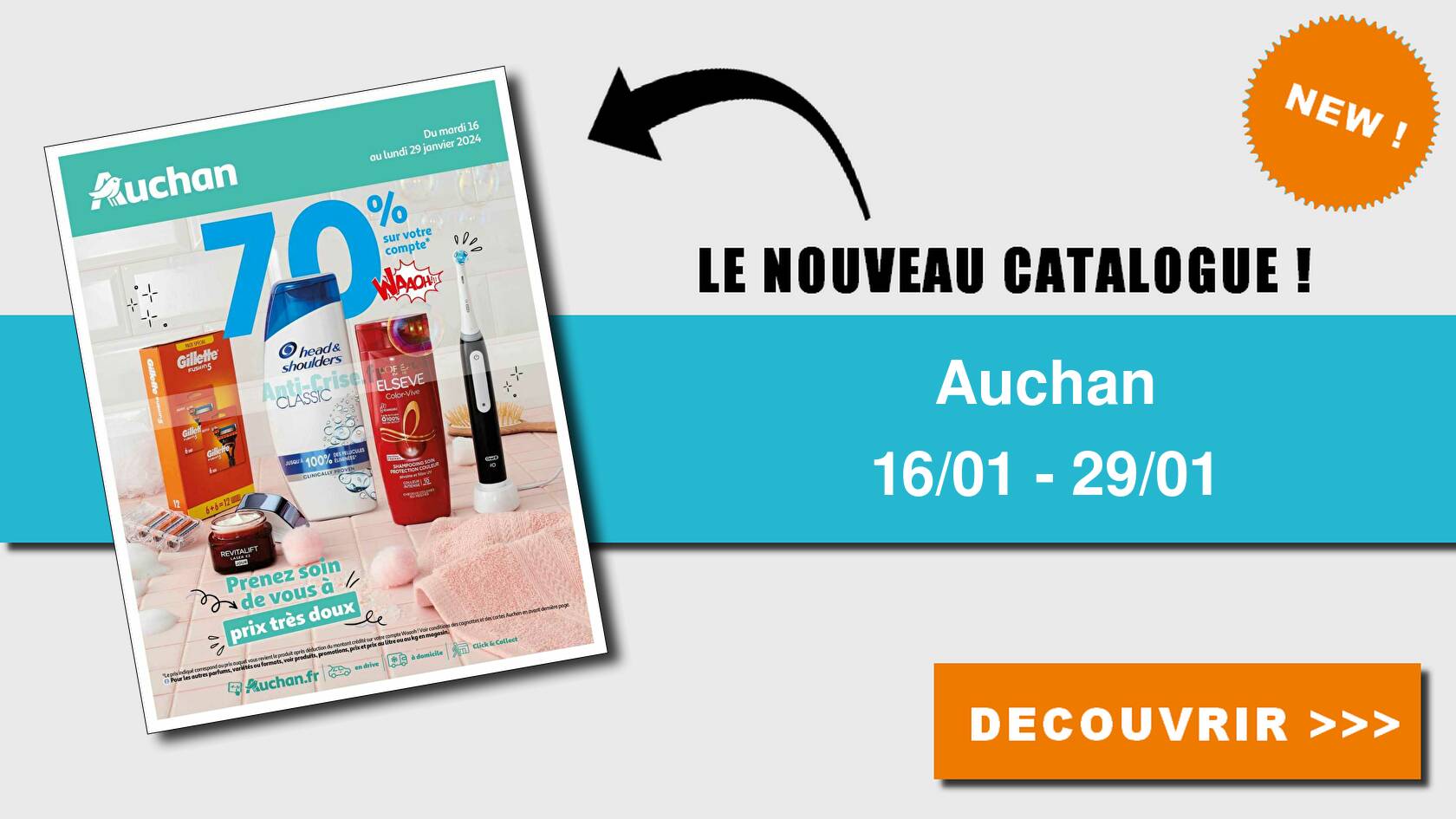 Promo Les Méga Cristaux chez Auchan 