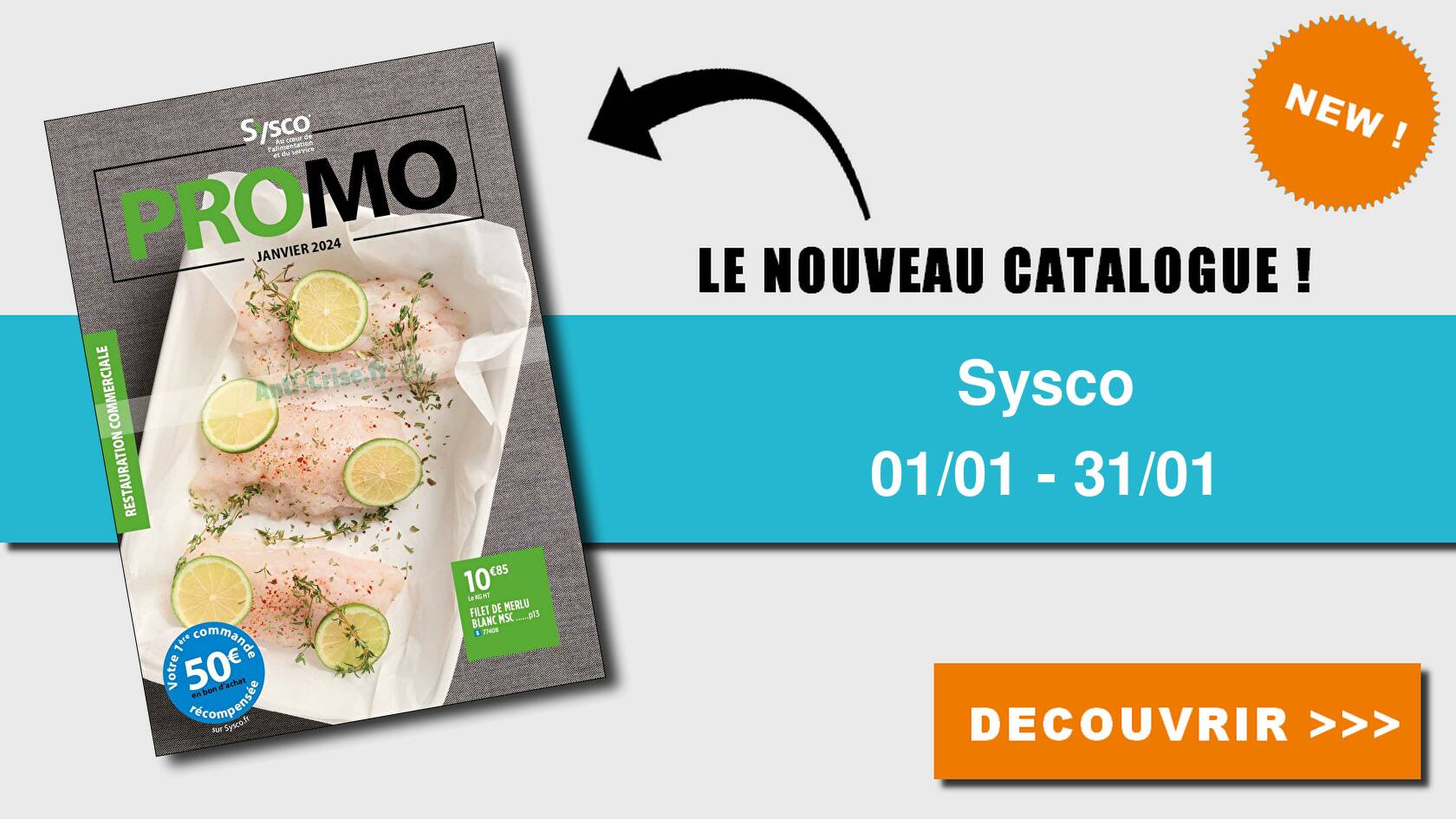 Anticrise.fr Catalogue Sysco du 01 au 31 janvier 2024SYSCO le
