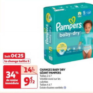 Anti crise fr Couches Pampers Baby Dry chez Auchan Supermarché 02 01 11 01 Couches Pampers