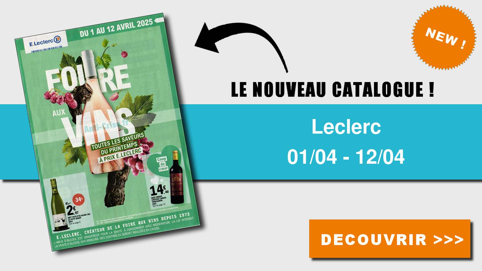 Anti-crise.fr | Catalogue Leclerc du 01 au 12 avril 2025 (Foire aux ...