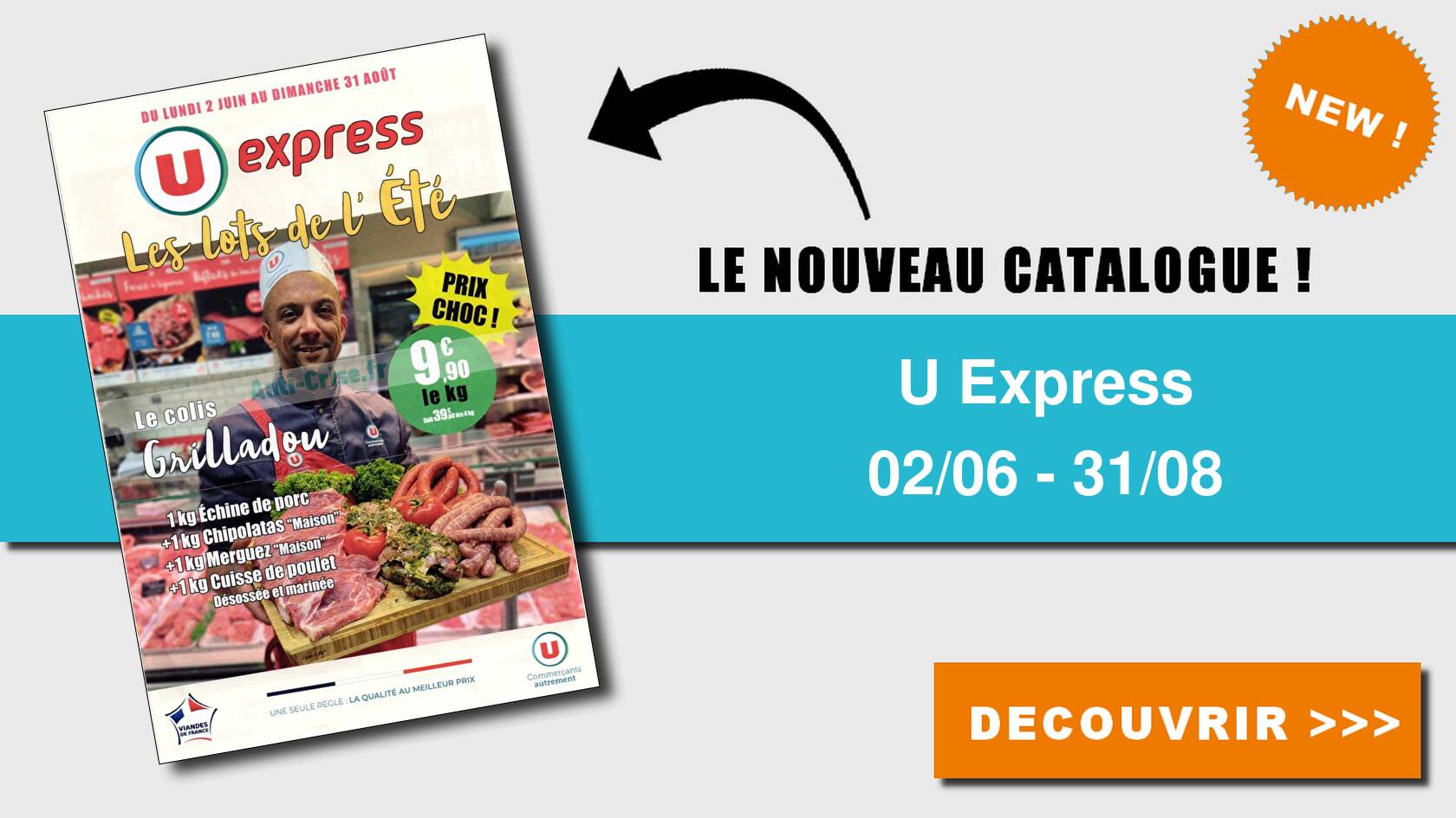 Anticrise.fr Catalogue U Express du 02 juin au 31 août 2025 (Lots de