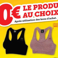 Brassière de Sport Femme 100% Remboursée en Bon d’Achat  chez Hyper U (14/11 – 15/11)