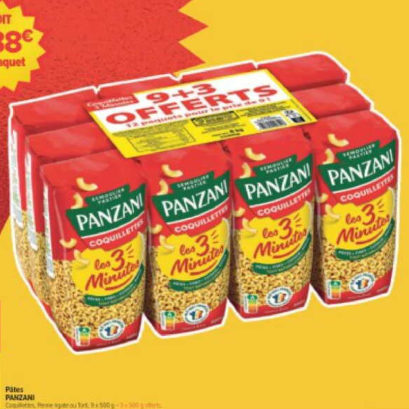 Pâtes Panzani chez Carrefour (23/10 – 10/11)