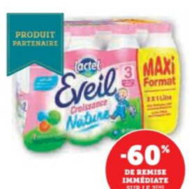 Lait Infantile Lactel chez Magasins U (04/11 – 16/11)