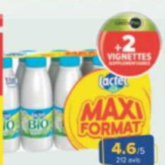 Lait Bio Lactel chez Carrefour (04/11 – 17/11)