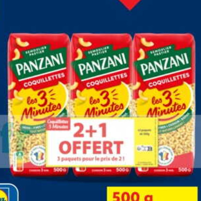 Pâtes Panzani chez Lidl (06/11 – 12/11)
