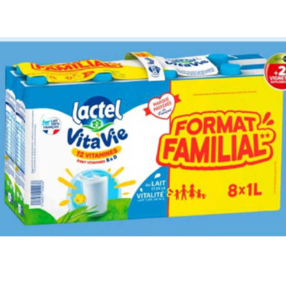 Lait Lactel chez Carrefour (28/10 – 10/11)