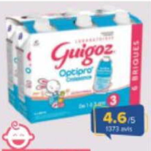 Lait Infantile Liquide Guigoz chez Carrefour (04/11 – 17/11)
