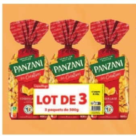 Pâtes Panzani chez Leclerc (04/11 – 15/11)