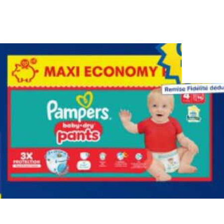 Couches Culottes Pampers chez Carrefour (28/10 – 10/11)