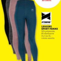 Legging de Sport Femme 100% Remboursé en Bon d’Achat  chez Hyper U (14/11 – 15/11)