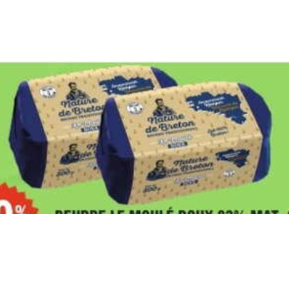 Beurre Nature de Breton chez Leclerc (11/11 – 22/11)