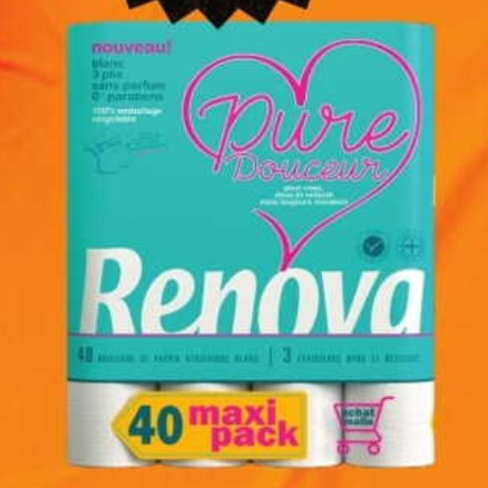 Papier Toilette Renova chez Leclerc (11/11 – 22/11)