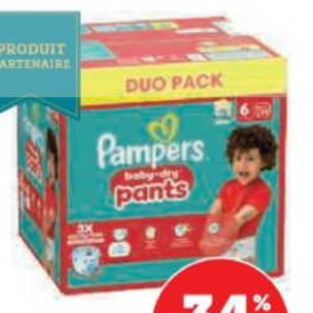 Couches Baby Dry Pampers chez Magasins U (04/11 – 16/11)